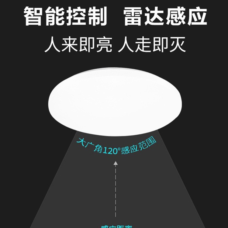 雷士照明led感应楼梯吸顶灯过道楼道走廊人体自动感应雷达声控灯