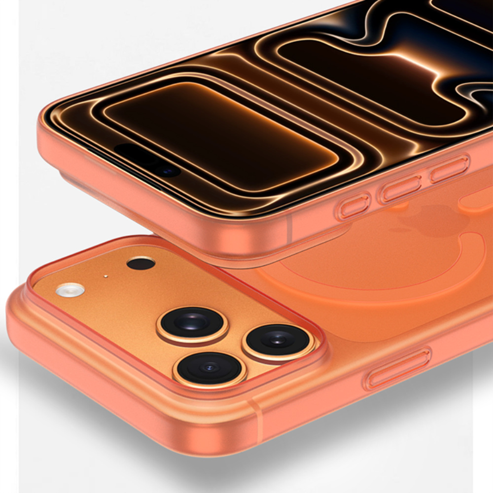 Fábrica de origen para iphone17promax ultra delgado PP esmerilado magnético verdadero caso de teléfono magnético no amarillo