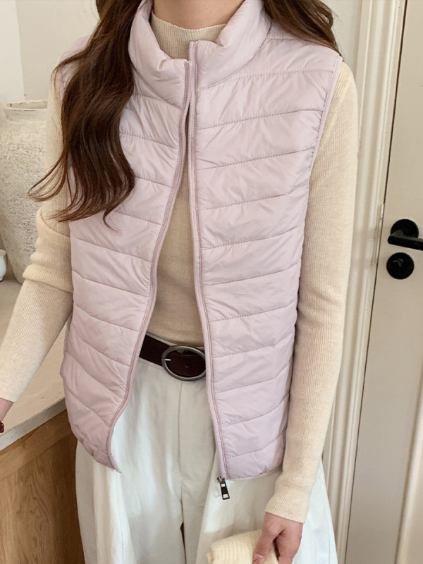 2025新款百搭休闲风秋季冬菱格棉服棉衣上衣外套内搭保暖马甲女装|undefined