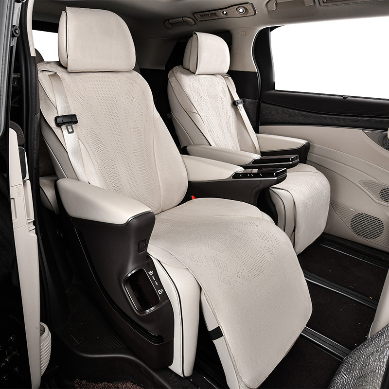 Suede, Full Coverage | Denza Modelə uyğun (Original) oturacaq örtükləri - quanda-rice-middle-row-2-seats-denza-d9-22-24