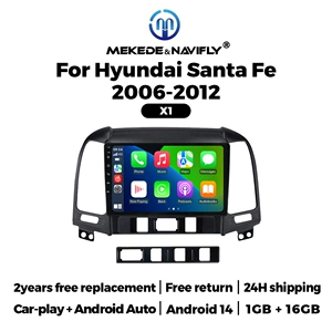 Hyundai Santa Fe 2006-2012 Android GPS MP5 Bluetooth Pleyer CarPlay