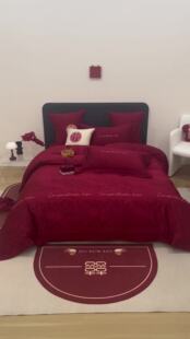 2025 New Product 100-Count Long-Staple Cotton Pure Cotton Accessible Luxury Four-Piece Set Multi-Piece Set Hot Style Pattern