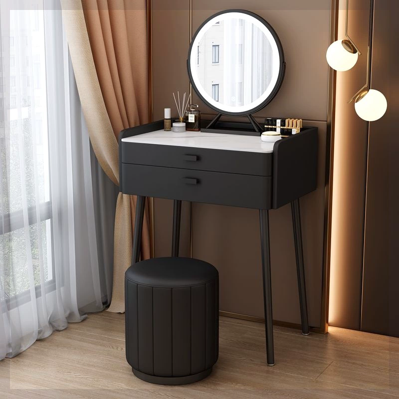 Трюмо из цельного дерева, современное, простое, доступное, роскошное, высококачественное, маленькое, 50 см, мини-туалетный столик для маленькой квартиры