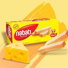 Indonesian imported Nabati Lizi Cheese Wafers 145g/box, 7 flavors, Food Wholesale