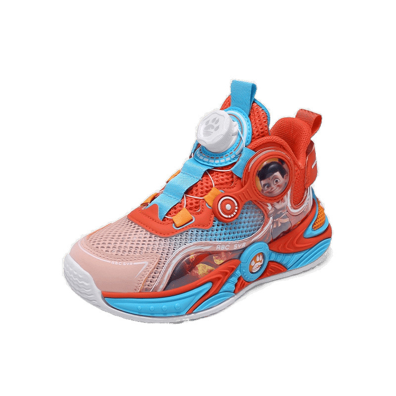 Zapatos deportivos para niños de verano nuevos zapatos infantiles Nezha suela ligera antideslizante transpirable malla de tendencia zapatos de baloncesto para niños
