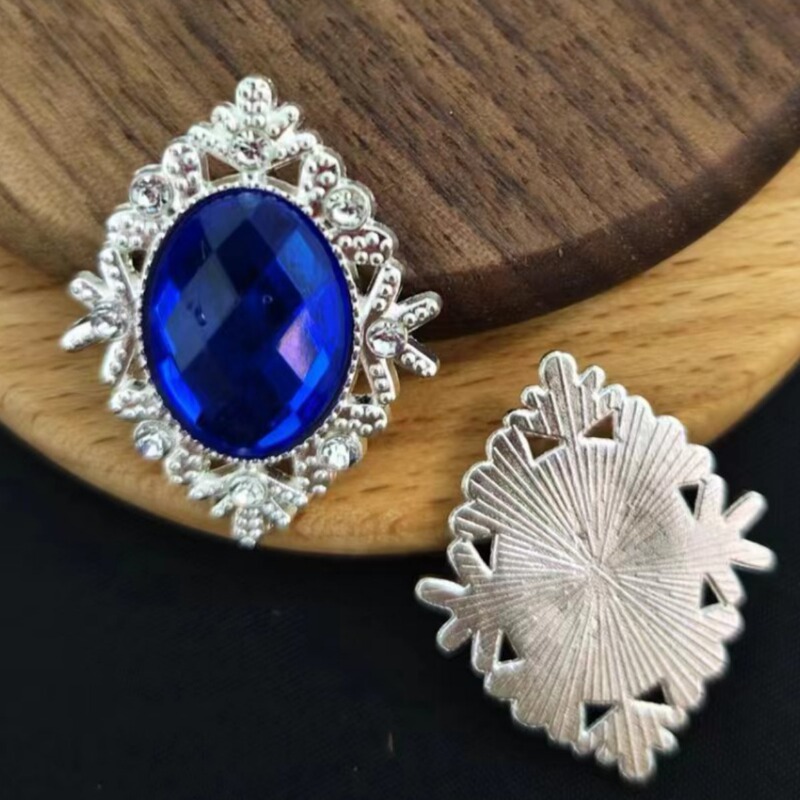 新しい合金の花盤のドリルは靴の服を掛けて頭のアクセサリの合金の部品のdiyのアクセサリのメーカーの直接販売の銀色を包みます。|undefined