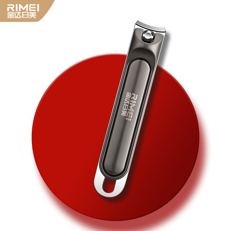 Juego de Jinda Rimeigou oblicuo manicure clipper armadura portátil colgar en stock una sola llave de cortador de uñas