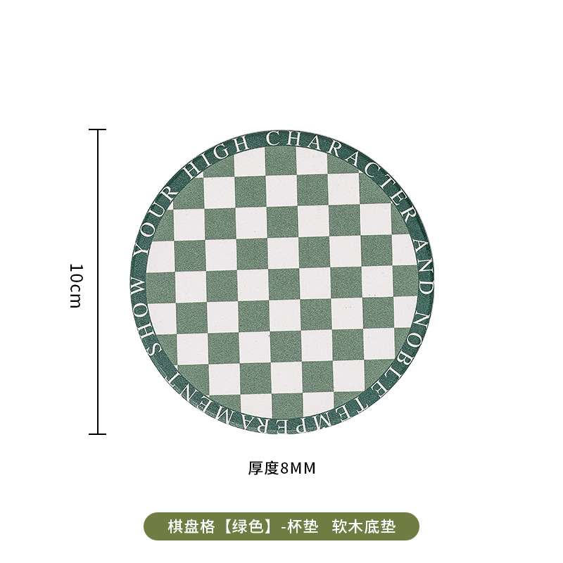 Luz de lujo creativo posavasos de cerámica estera de aislamiento estera impermeable mantel absorbente traje de montaña antideslizante estera de corcho