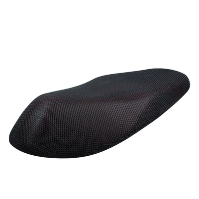 Suitable for custom-made Yamaha: Motorcycle cushion - black-honeycomb-mesh-style