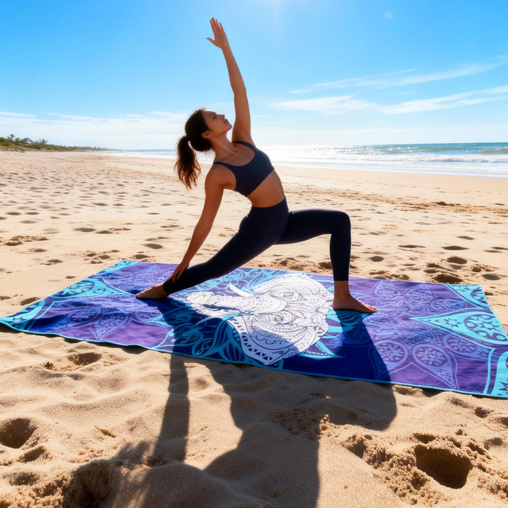 quick dry small handheld beach bath towel for swimming