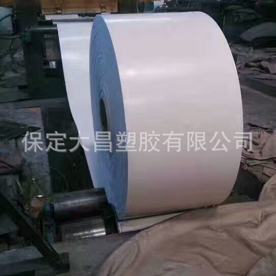 厂家直销优质安全可靠高质量的白色橡胶输送带白色花纹防滑输送带