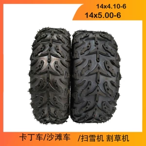 Qartopu, qazonbiçən şini 14x5.00-6 kart ATV, 14x4.10-6 təyyarə vakuum şini.