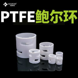 萍乡科源 厂家直售PTFE聚四氟乙烯鲍尔环填料加强耐高温四氟鲍尔