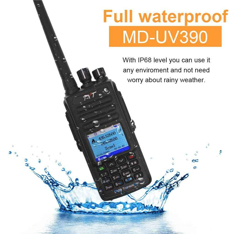Тейитong MD-UV390 PLUS цифровой интерком DMR мощность 10 Вт зашифрован AES256 водостойкий GPS