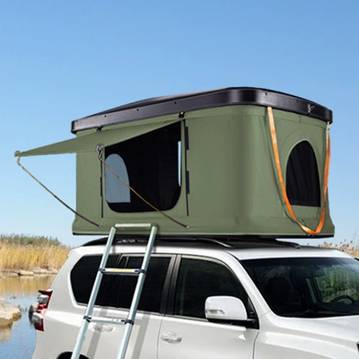 shell roof tent batch, Avtomobil dam çadırları - 188130-black-shell-army-green-double