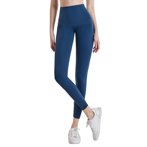 Spring and summer new style yoga Barbie pants for women, high-waisted elastic one-piece sports tights, outer leggings, nine-point pants