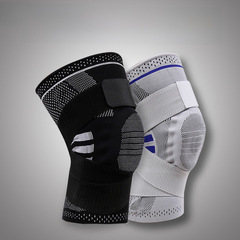 Maxida Cross-border Sports Silicone Knee Support with Spring Compression Shock Absorption Patella Protection Knee Brace Wholesale