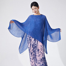 三宅专柜品质丝巾长条高级感东南亚头纱围脖时尚宽松百搭围巾披肩