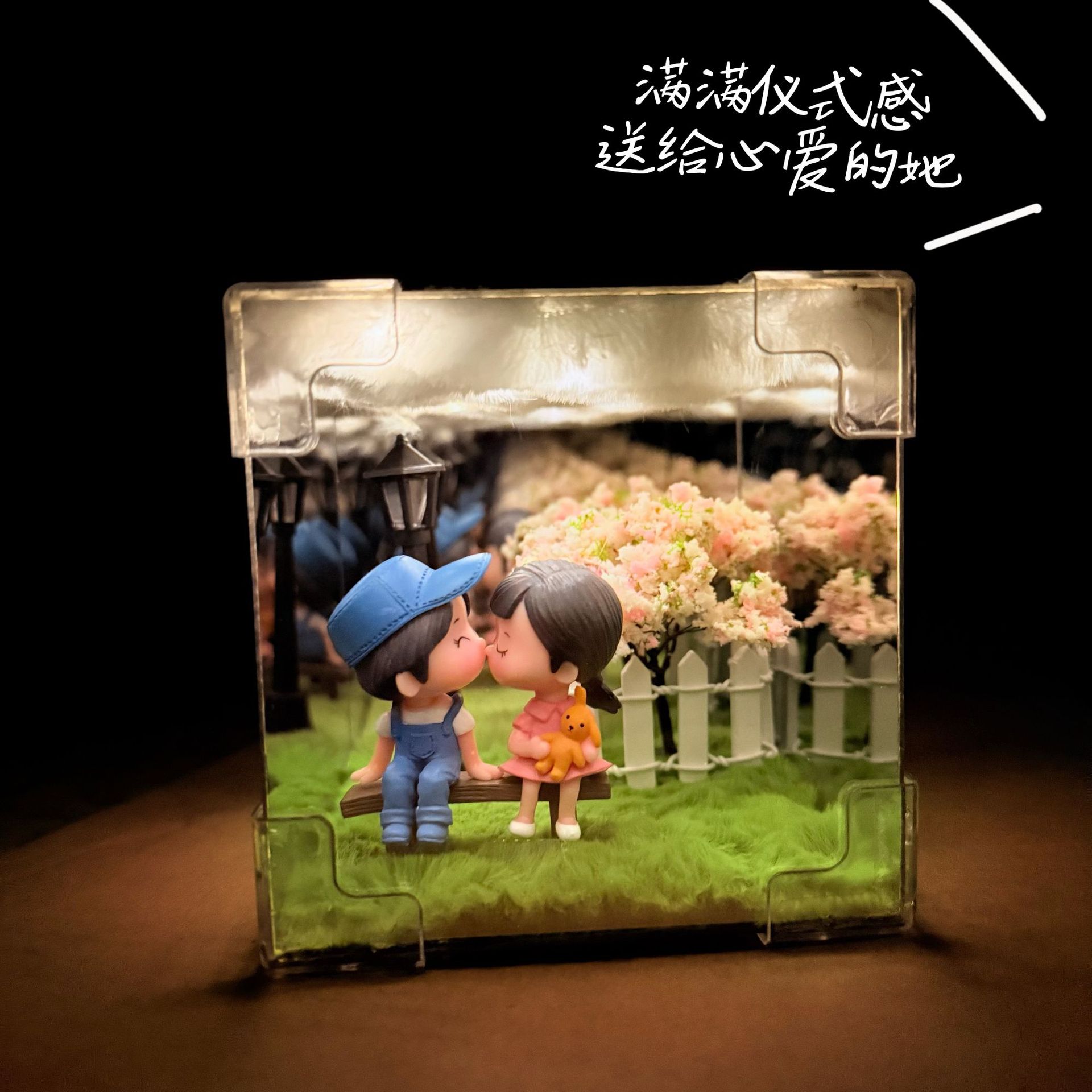 Transfronterizo 520 Regalo de novia Regalo de cumpleaños de San Valentín para novias Regalo de luz nocturna brillante de bricolaje hecho a mano para novias