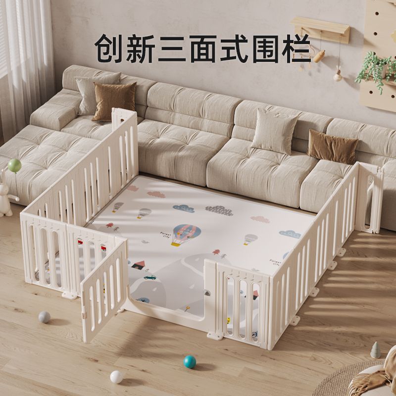 Children's Baby Living Room Playpen Heightened Home Indoor Baby Anti-Fall Toddler Crawling Fence Amusement Park