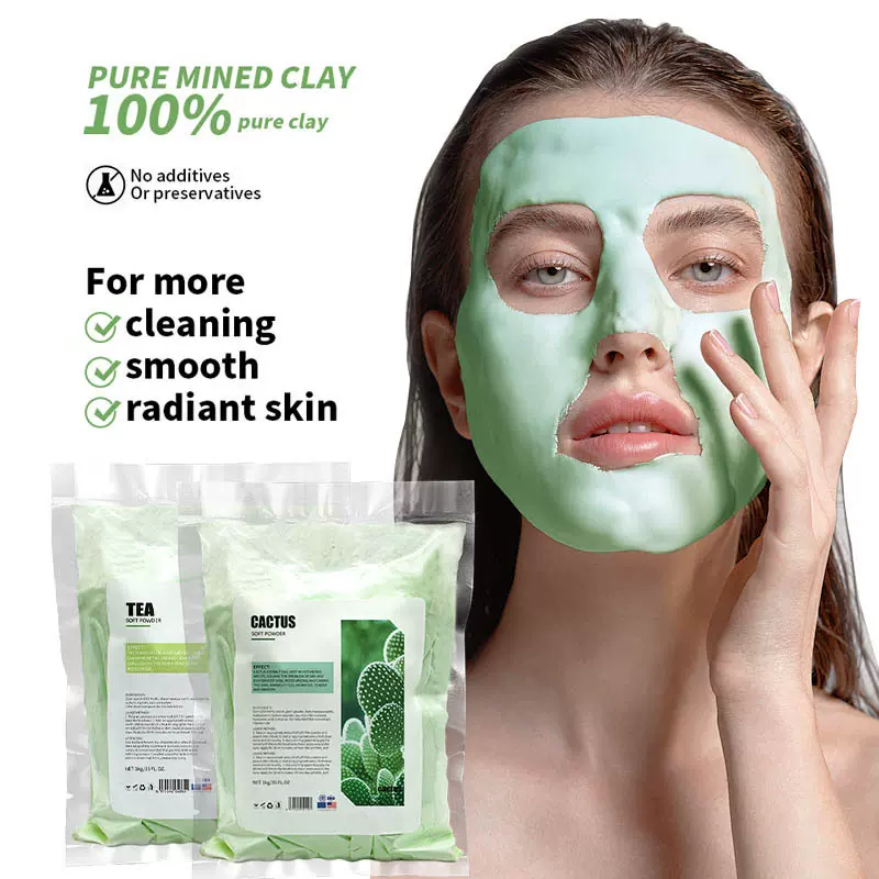 跨境美容院玫瑰软膜凝胶软膜粉补水提亮清洁收缩毛孔涂抹式面膜