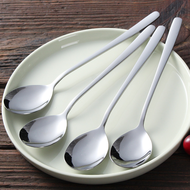 6-Piece Set of Korean-Style Spoons for Home Use, Long-Handled Soup Spoons, Korean Stainless Steel Spoons, Portable Chopsticks, Spoons, and Forks 6-Piece Set of Korean-Style Spoons for Home Use, Long-Handled Soup Spoons, Korean Stainless Steel Spoons, Portable Chopsticks, Spoons, and Forks