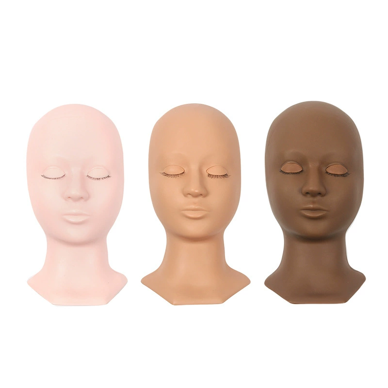 Eyelash Practice Mannequin Head, Removable Replaceable Eyelids, Realistic Reusable