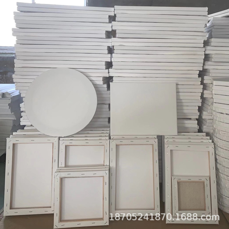 Wholesale Oil Painting Frames Pure Cotton Linen Canvas Frames Inner Frames Canvas Picture Frames Irregular Solid Wood Picture Frames Wholesale Large Frames