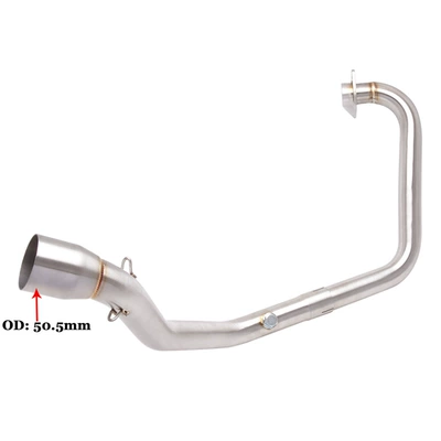 Suitable for Fz250 Fzs250 Fazer 250 Motorcycle Modified Exhaust Pipe Front Section (Exhaust pipe) - a