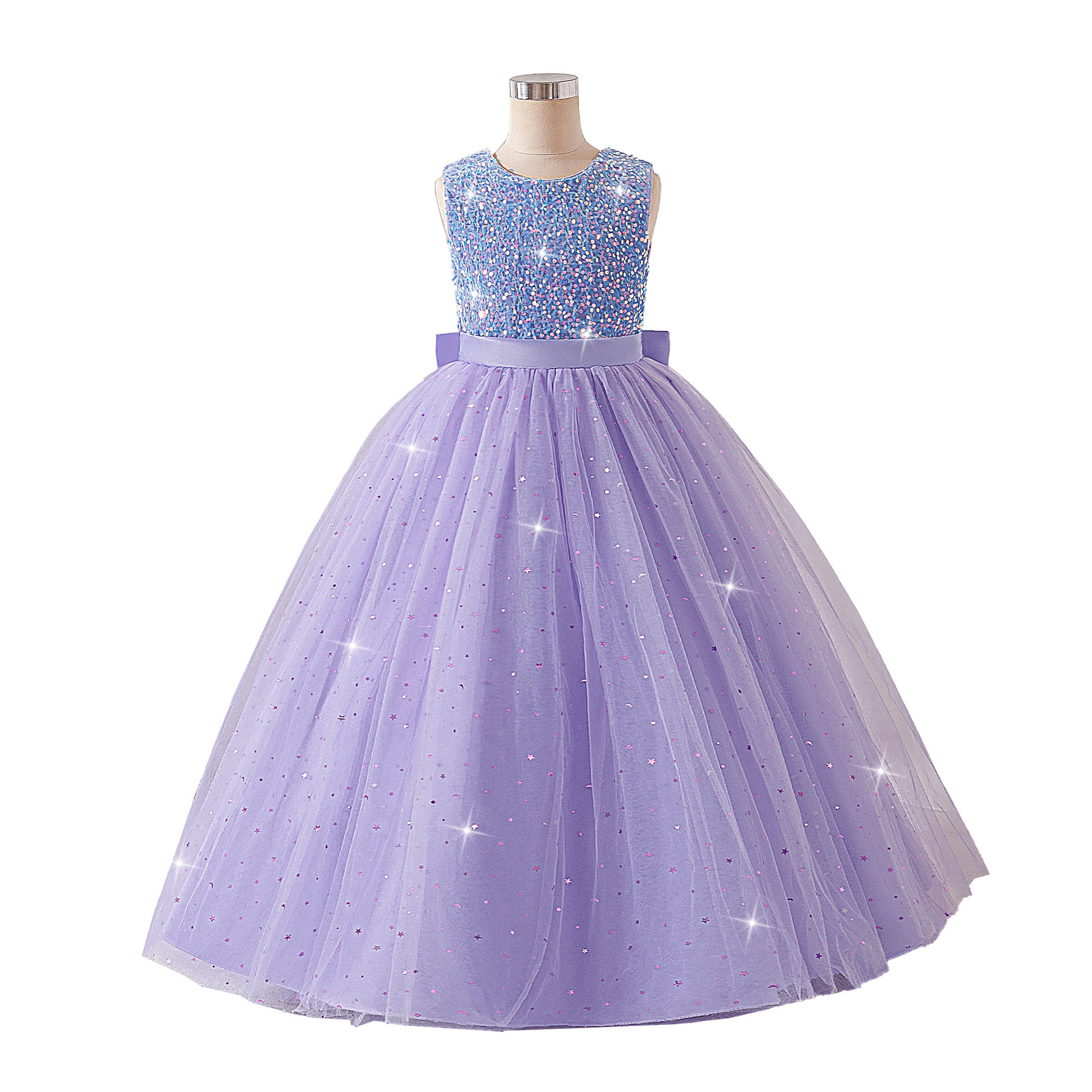 2026 nuevo vestido de niño grande vestido de sequela princesa Xiaoyu vestido de arco floral vestido de regalo de cumpleaños