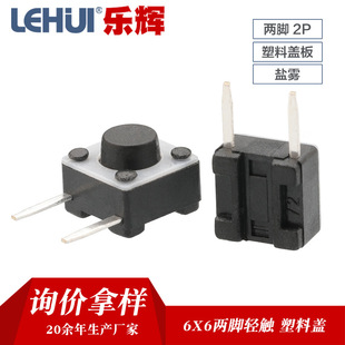 Side Pin-Side Button 6X6X5H Tact Switch Side 2-Pin 2P Straight Pin 6*6*5 Button Switch Sample Available