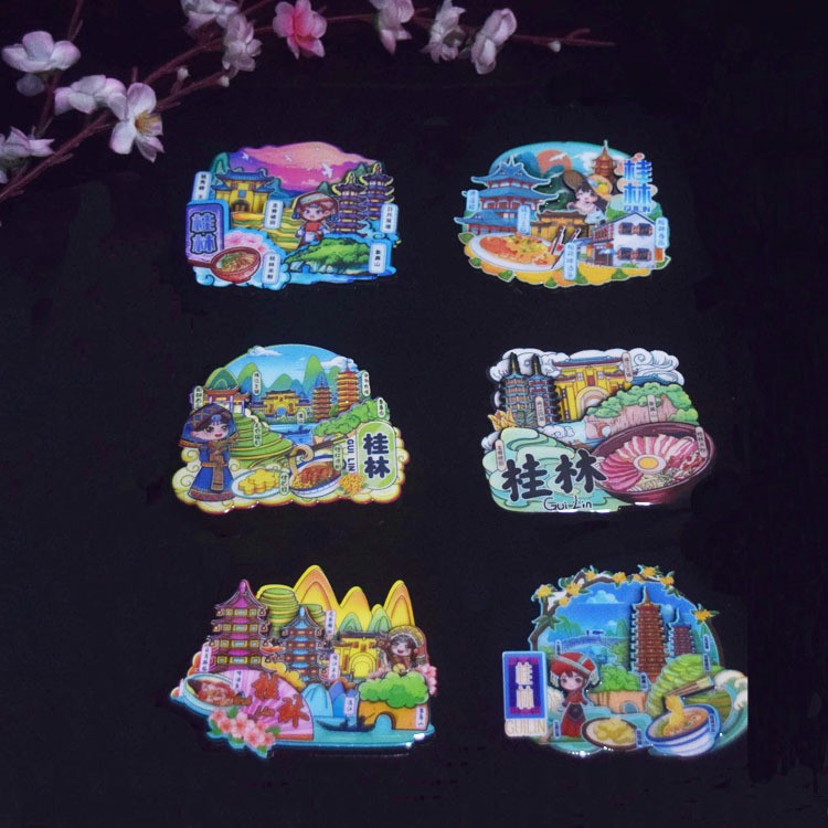 Three dimensional creative fridge magnet