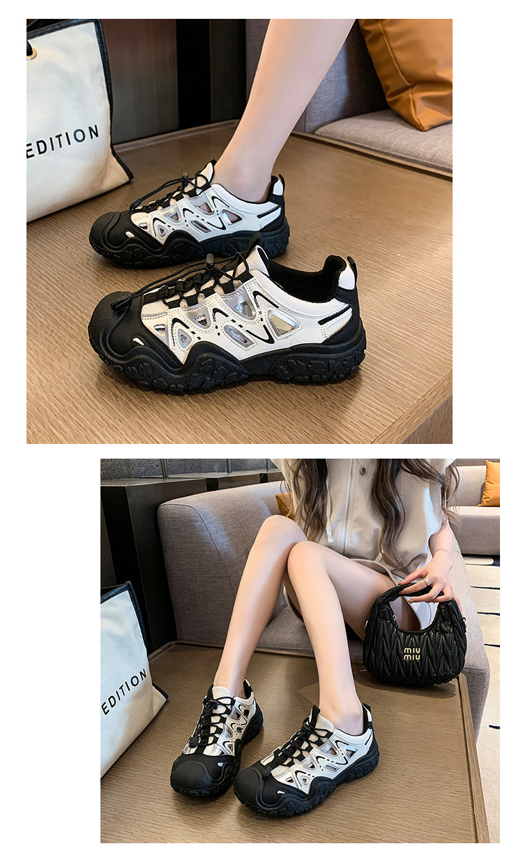Damen Chunky Sneaker Für Freizeit Und Wandern Im Alltag_voghion.com