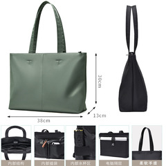 大容量男女休闲手提包牛津布公文包电脑包商务会议单肩包托特包