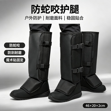 Outdoor snake bite protection shield, leg warmers, protective leg wraps, hunting stab wound protection boot covers