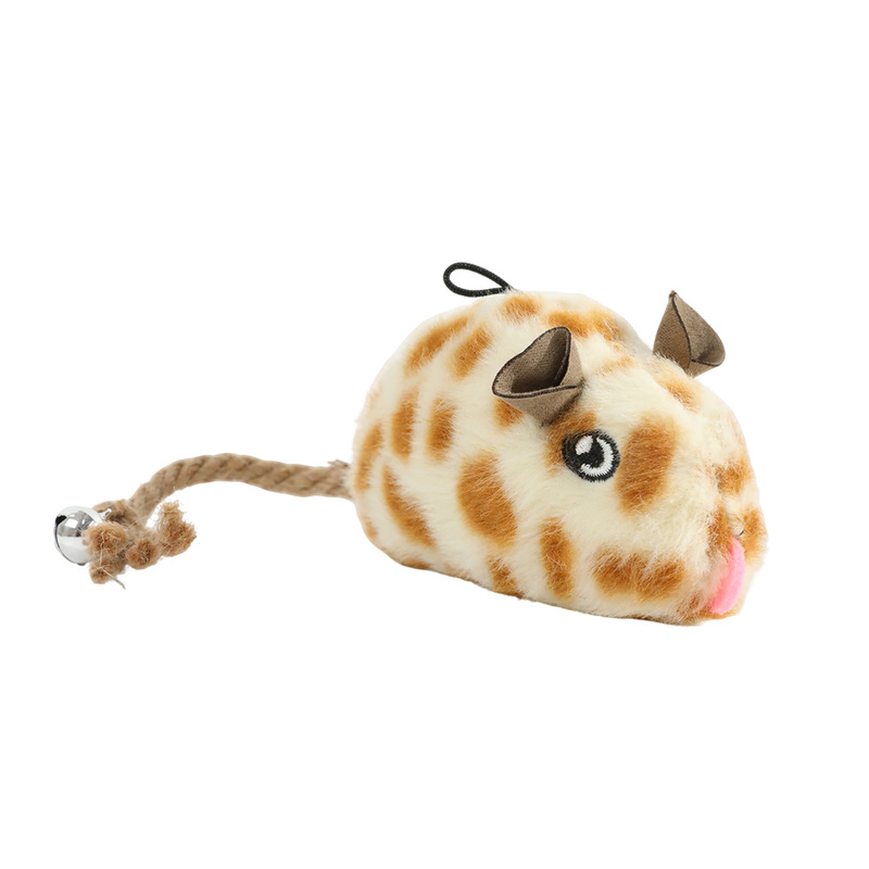 猫咪玩具发声毛绒仿真老鼠猫薄荷自嗨神器麻绳铃铛宠物玩具批发|undefined