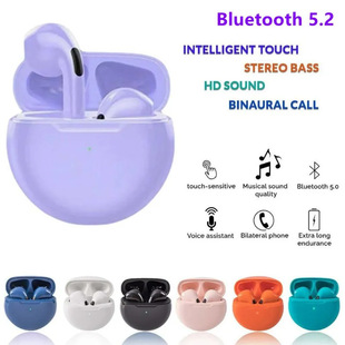 Cross-border J6 pro4 pro6 wireless bluetooth headset 5.0 stereo tws binaural sports 5th generation sports headset