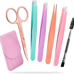 Stainless Steel Eyebrow Clip suit Beard Pulling Tweezers Eyebrow Clip Beauty Tools Eyebrow Tweezers suit Factory Now