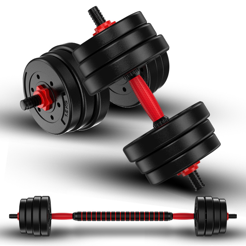 Dumbbell Adjustable Rubberized Removable Barbell Fitness Equipment Dumbbell Set Manufacturer Direct Sales Origin Zhejiang