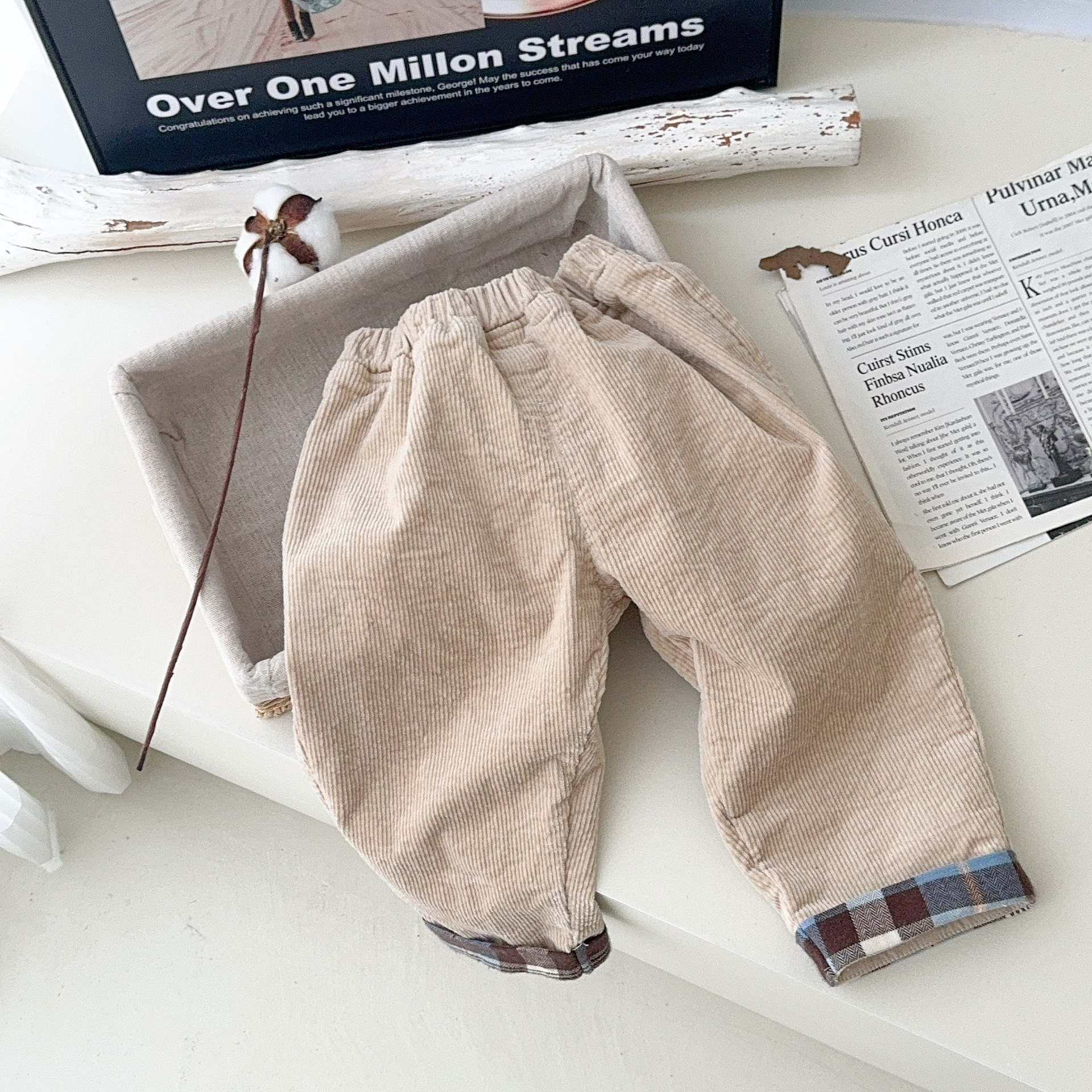 Ins ropa para niños estilo coreano suéter a rayas pantalones trajes para niños primavera y otoño ropa de salida para niños