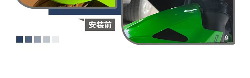 Suitable for Kawasaki Ninja400 Ninja250 Ninja 400 Motorcycle Beak-Style Wind Deflector Lower Lip Air Intake Wing