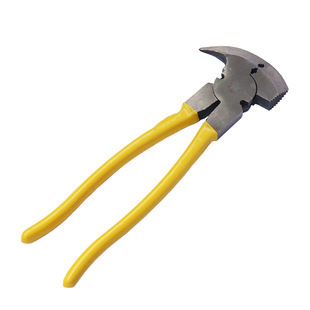 Cross-border hot-selling heavy-duty fence pliers multi-function pliers with wire cutter nail hammer and nail stripper fence pliers