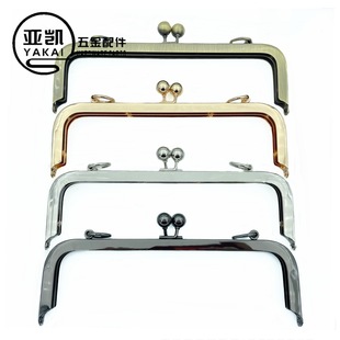 Spot 20.5cm square smooth bead head screw hole gold luggage hardware wholesale