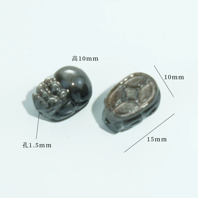Natural silver obsidian small Zərgərlik ara hissələri - 38-small-pixiu