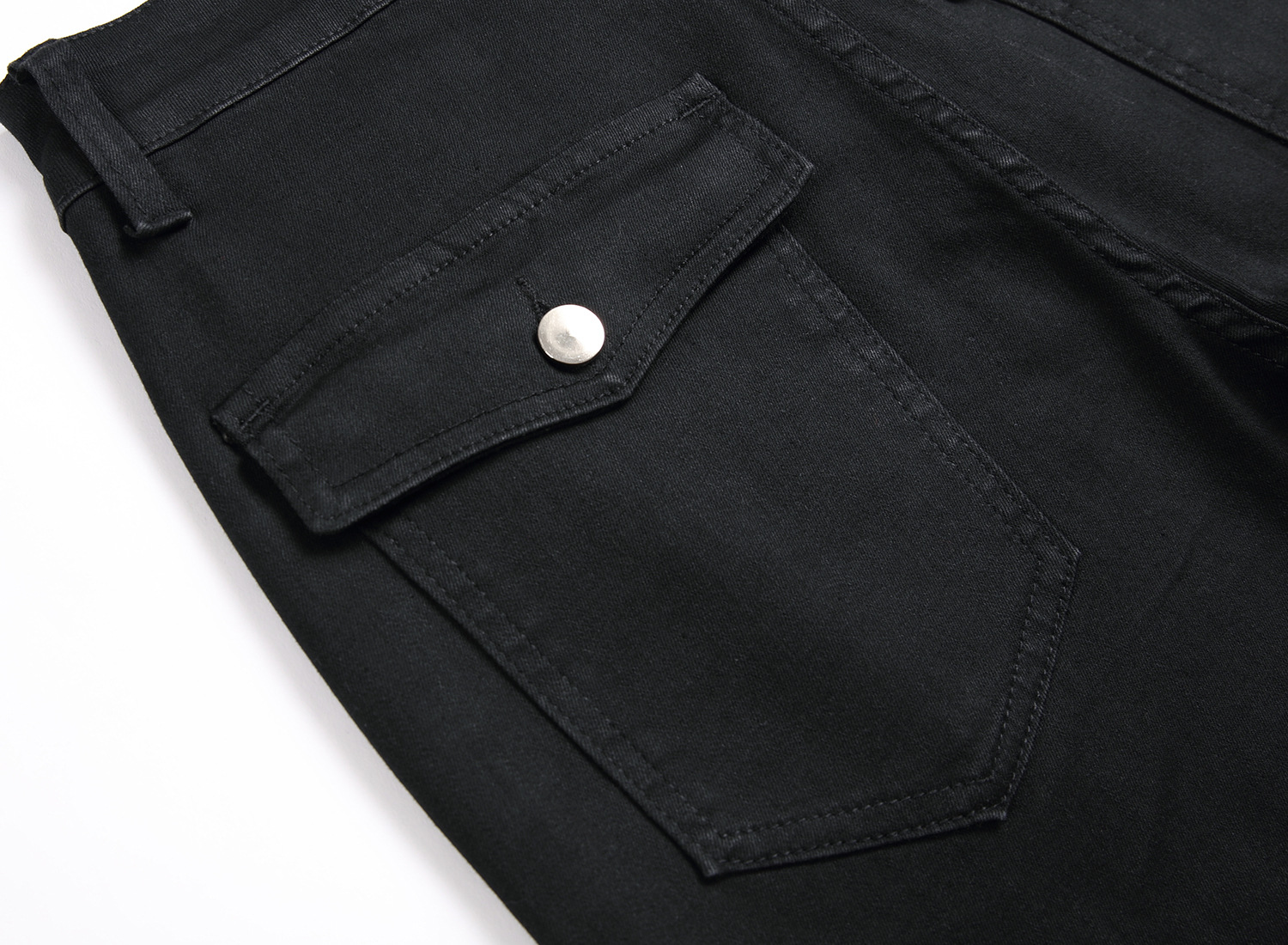 Style européen haute élasticité hommes jean vêtements de travail Denim pantalon multi-poches coupe ajustée mode jean chaud pantalon_voghion.com