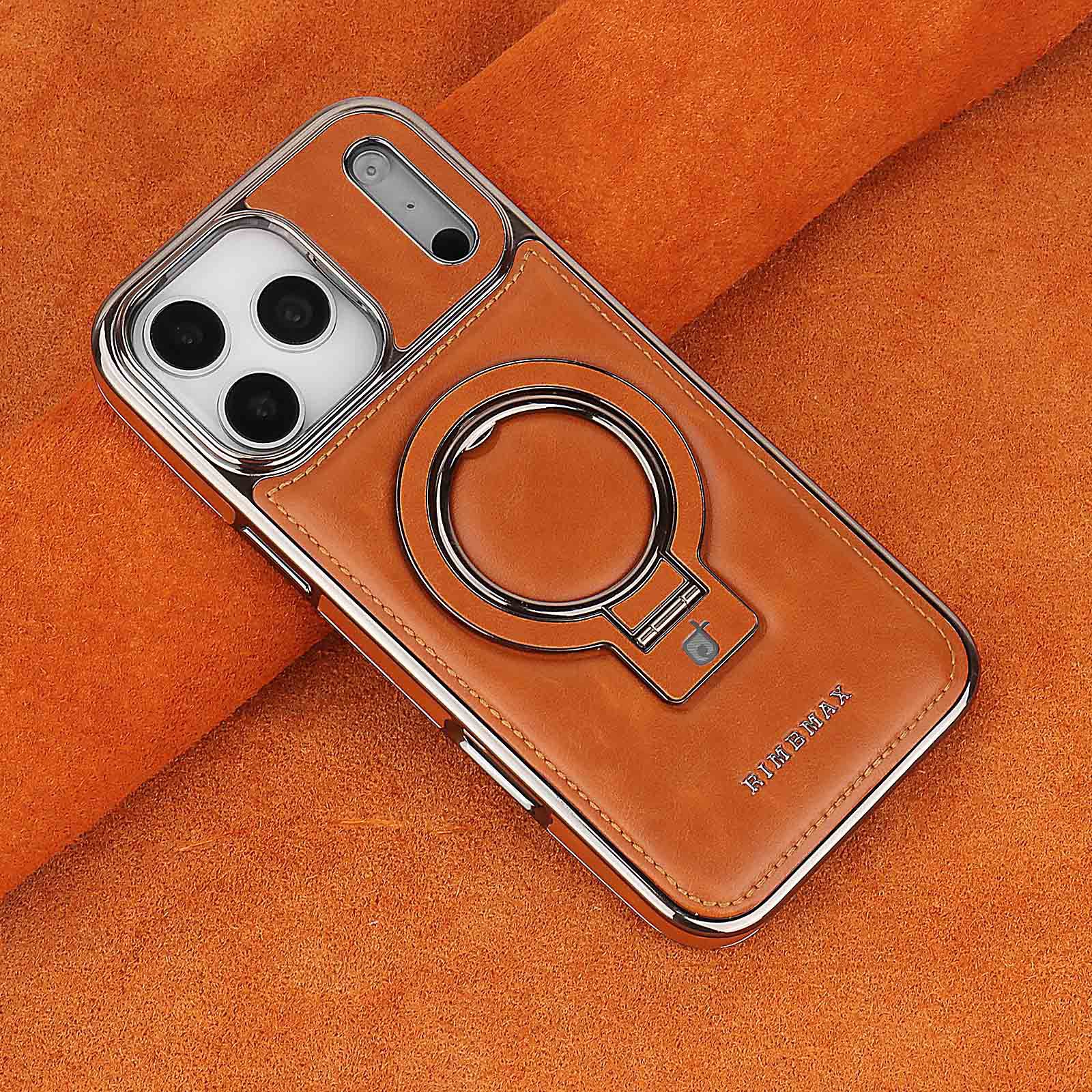 Funda de Cuero Electrochapada para iPhone 14 Pro, Funda con Anillo para iPhone 13 Max, Funda Protectora para Apple 17, Funda de Cuero para iPhone 15.