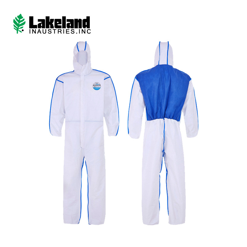 雷克蘭壹次性連體防護服白色防塵防靜電噴漆民用無紡布透氣隔離服