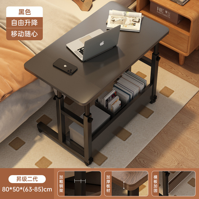 Mesa de cama elevable móvil escritorio de computadora portátil escritorio de dormitorio de escritorio