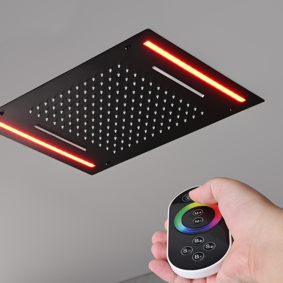 Transfronteriza dedicada a todo el cobre de acuerdo con la pared incrustada simple de la ingeniería de la villa de montaje oculto fabricante de ducha de temperatura constante