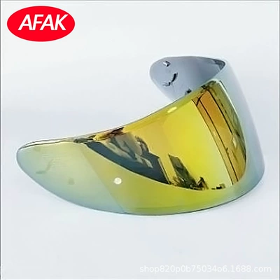 helmet lens transparent black color: Dəbilqə (Kaska) aksesuarları - gold-plated-lens-anti-vertigo-non-fog